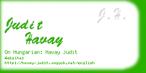 judit havay business card